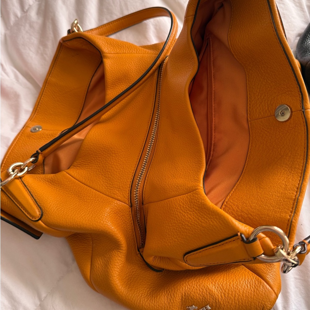 Coach Orange Leather Patch Accessory - image 2